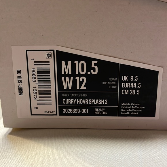 Curry Hovr Splash 3 - M10.5/ W12 - Picture 4 of 4